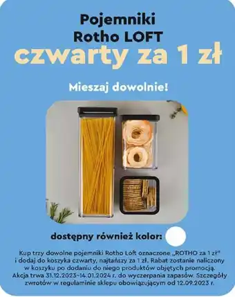 Biedronka Pojemniki Rotho LOFT oferta