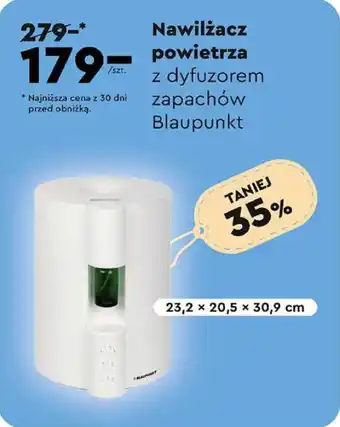 Biedronka Nawilżacz powietrza z dyfuzorem zapachów Blaupunkt oferta