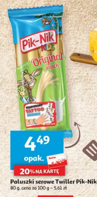 Auchan Paluszki serowe Twiller Pik-Nik 80 g oferta