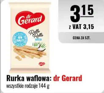 Eurocash Rurka waflowa: dr Gerard 144 g oferta