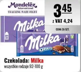 Eurocash Czekolada: Milka 92-100 g oferta