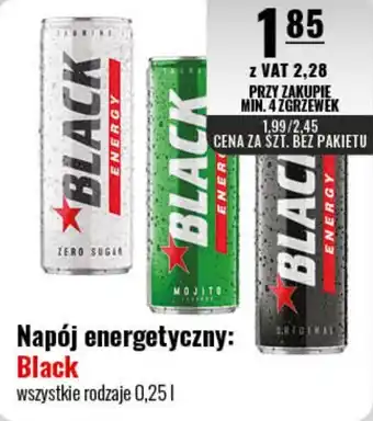 Eurocash Napój energetyczny: Black 0,25 l oferta