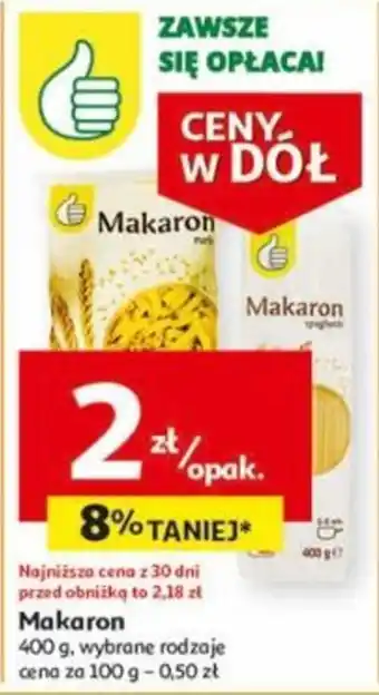 Auchan Makaron 400 g oferta