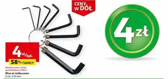 Auchan Klucze imbusowe 8 szt. oferta