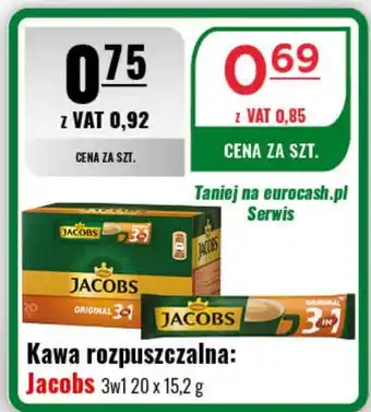 Eurocash Kawa rozpuszczalna: Jacobs 3w1 20 x 15,2 g oferta