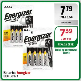 Baterie: Energizer LR06, LR03 x 4