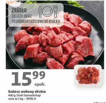 Auchan Gulasz wołowy ekstra 400 g oferta