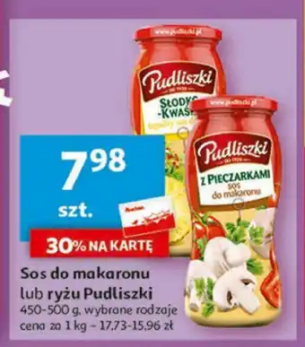 Auchan Sos do makaronu lub ryżu Pudliszki 450-500 g oferta