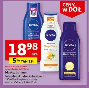 Auchan Masło, balsam lub mleczko do ciała Nivea 250-400 ml oferta