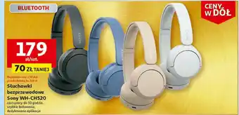 Auchan Słuchawki bezprzewodowe Sony WH-CH520 oferta