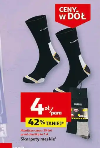 Auchan Skarpety męskie oferta