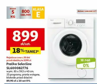 Auchan Pralka Selecline SL600082776 oferta