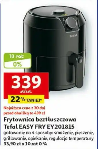 Auchan Frytownica beztłuszczowa Tefal EASY FRY EY201815 oferta