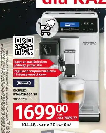 Selgros Ekspres do kawy de' longhi oferta
