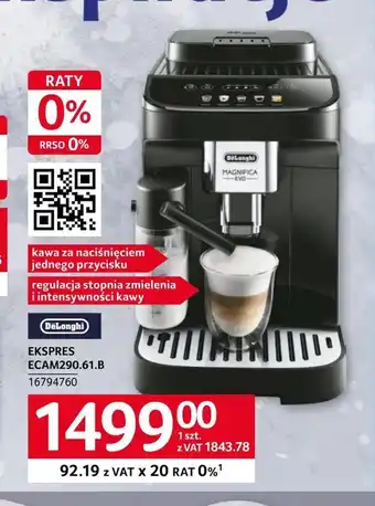 Selgros Ekspres do kawy de' longhi oferta