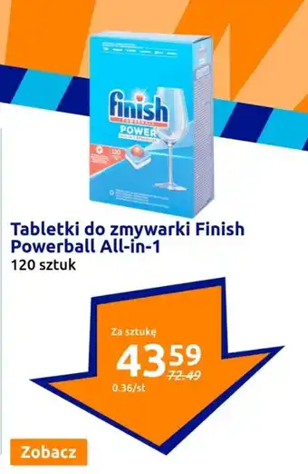 Action Tabletki do zmywarki Finish Powerball All-in-1, 120 szt. oferta