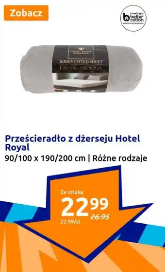 Action Prześcieradło z dżerseju Hotel Royal oferta