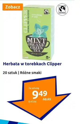 Action Herbata w torebkach Clipper 20 szt. oferta