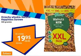 Action Orzechy włoskie Natural Happiness Surowe 500 g oferta