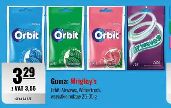 Eurocash Guma: Wrigley's 25-35 g oferta