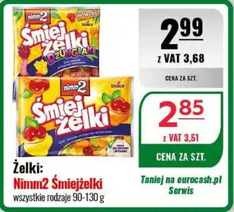Eurocash Żelki: Nimm2 Śmiejżelki 90-130 g oferta