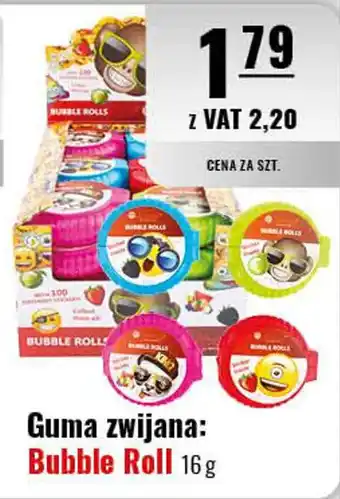 Eurocash Guma zwijana: Bubble Roll 16 g oferta