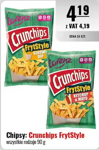 Eurocash Chipsy: Crunchips FrytStyle 90 g oferta