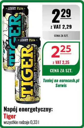 Eurocash Napój energetyczny: Tiger 0,33 l oferta