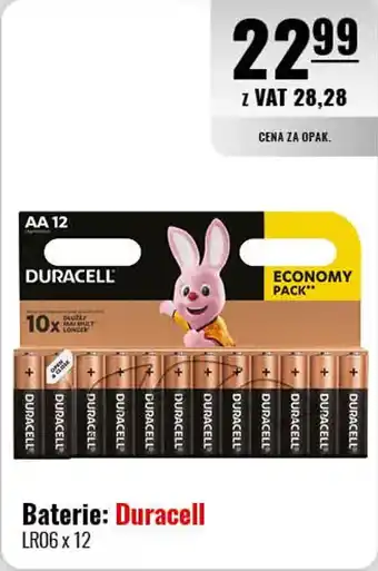Eurocash Baterie: Duracell 12 szt. oferta