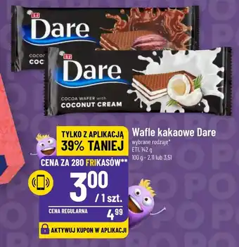 Polomarket Wafle kakaowe Dare 142 g oferta