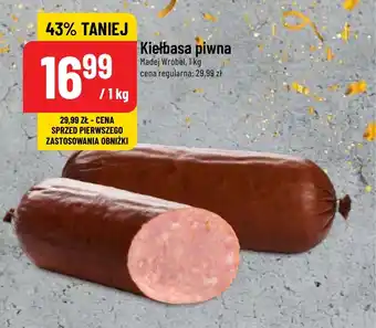 Polomarket Kiełbasa piwna Madej Wróbel, 1 kg oferta