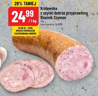 Polomarket Królewska z szynki dobrze przyprawioną Rzeźnik Szymon 1kg oferta