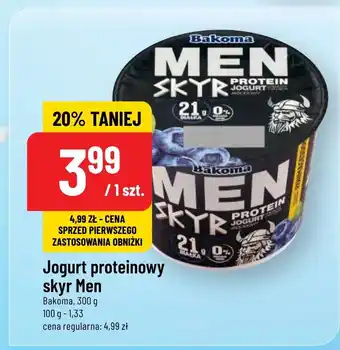 Polomarket Jogurt proteinowy skyr Men Bakoma, 300 g oferta