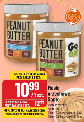 Polomarket Masło orzechowe Sante, 500g oferta