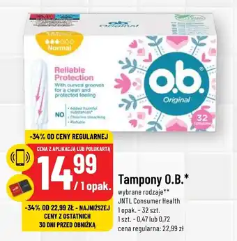 Polomarket Tampony O.B. JNTL Consumer Health 32szt oferta