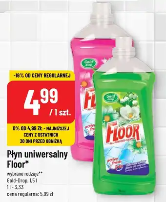 Polomarket Płyn uniwersalny Floor Gold-Drop, 1,5l oferta