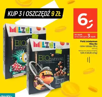 Dealz Płatki śniadaniowe Milzu Bio 200 g oferta