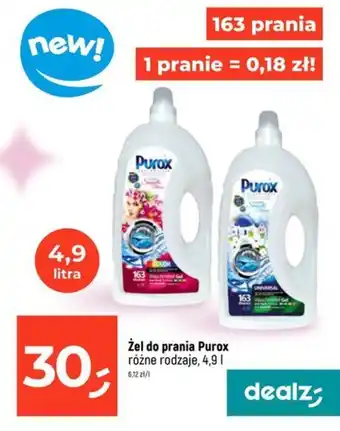 Dealz Żel do prania Purox 4,9 L oferta
