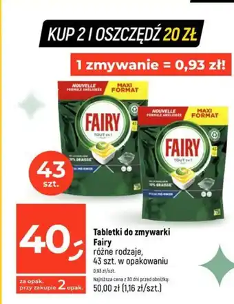 Dealz Tabletki do zmywarki Fairy oferta