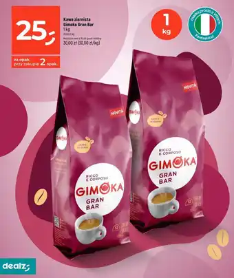 Dealz Kawa ziarnista Gimoka Gran Bar 1 kg oferta