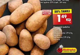 Biedronka Ziemniaki jadalne na wage 1kg oferta
