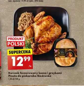 Biedronka Kurczak faszerowany kaszą i grzybami 1kg oferta