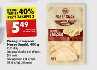 Biedronka Pierogi z mięsem Nasze Smaki, 400 g oferta
