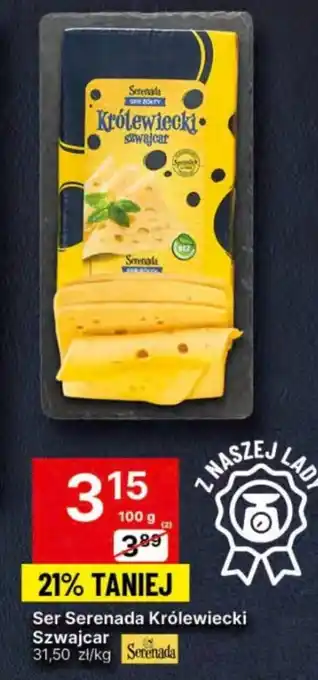 Delikatesy Centrum Ser Serenada Królewiecki Szwajcar 100g oferta