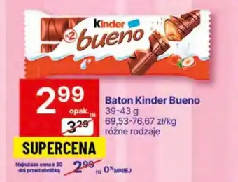 Delikatesy Centrum Baton Kinder Bueno 39-43 g oferta