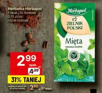 Delikatesy Centrum Herbatka Herbapol 20 torebek oferta