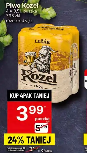Delikatesy Centrum Piwo Kozel 4x0,5l oferta