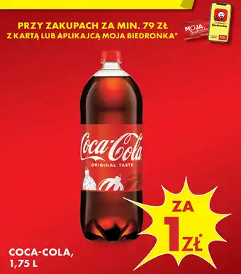 Biedronka COCA-COLA, 1,75 L oferta
