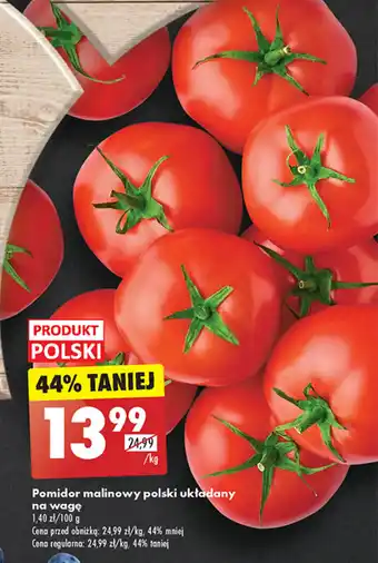 Biedronka Pomidor malinowy polski układany na wagę 1 kg oferta