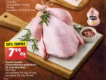Biedronka Świeża tuszka z kurczaka bez podrobów kl. A Kraina Mięs 1 kg oferta